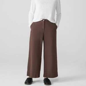 Eileen Fisher Garment-Dyed Utility Wide Leg Pant